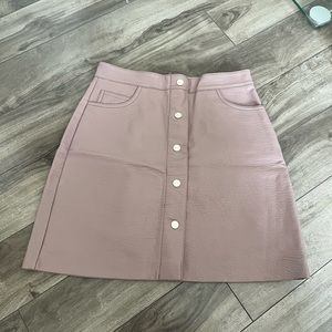 Mauve dynamite size small faux leather skirt
